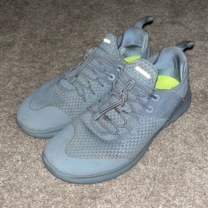 Worn Nike running shoes gray size 9